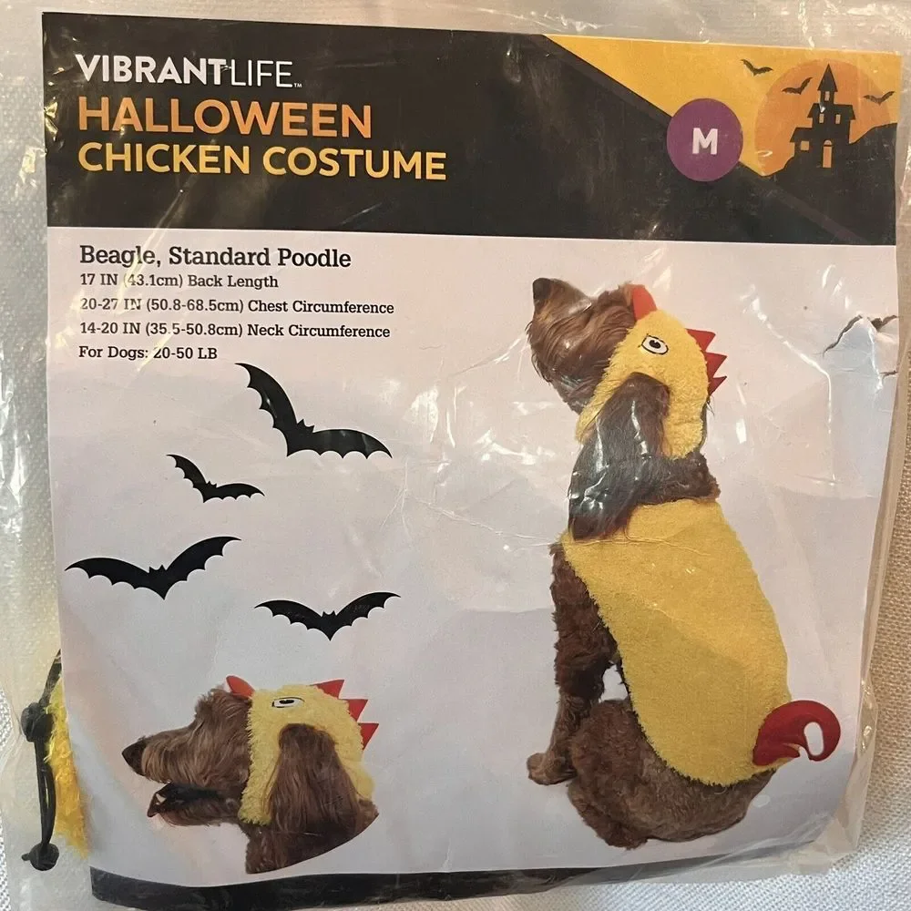 NWOT Vibrant Life Halloween Dog & Cat Costume Chicken‎